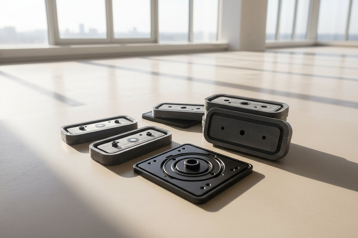 CNC Suction Pad for SCM machines 156*70*25mm Height-with built in clamping base