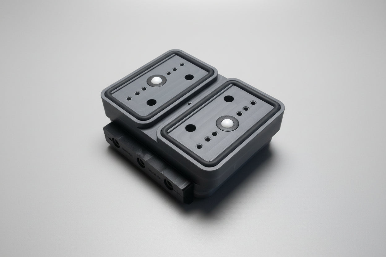 CNC Suction Blocks for circuit systems 115*75/75 - 50mm height (Fixed)