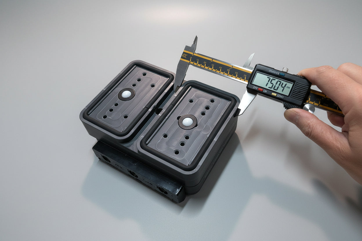 CNC Suction Blocks for circuit systems 115*75/75 - 50mm height (Fixed)