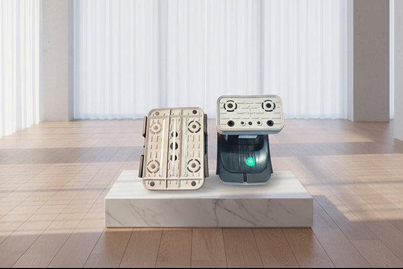 CNC-Rubber Block for circuit system 125*75-100mm Height (Homag)