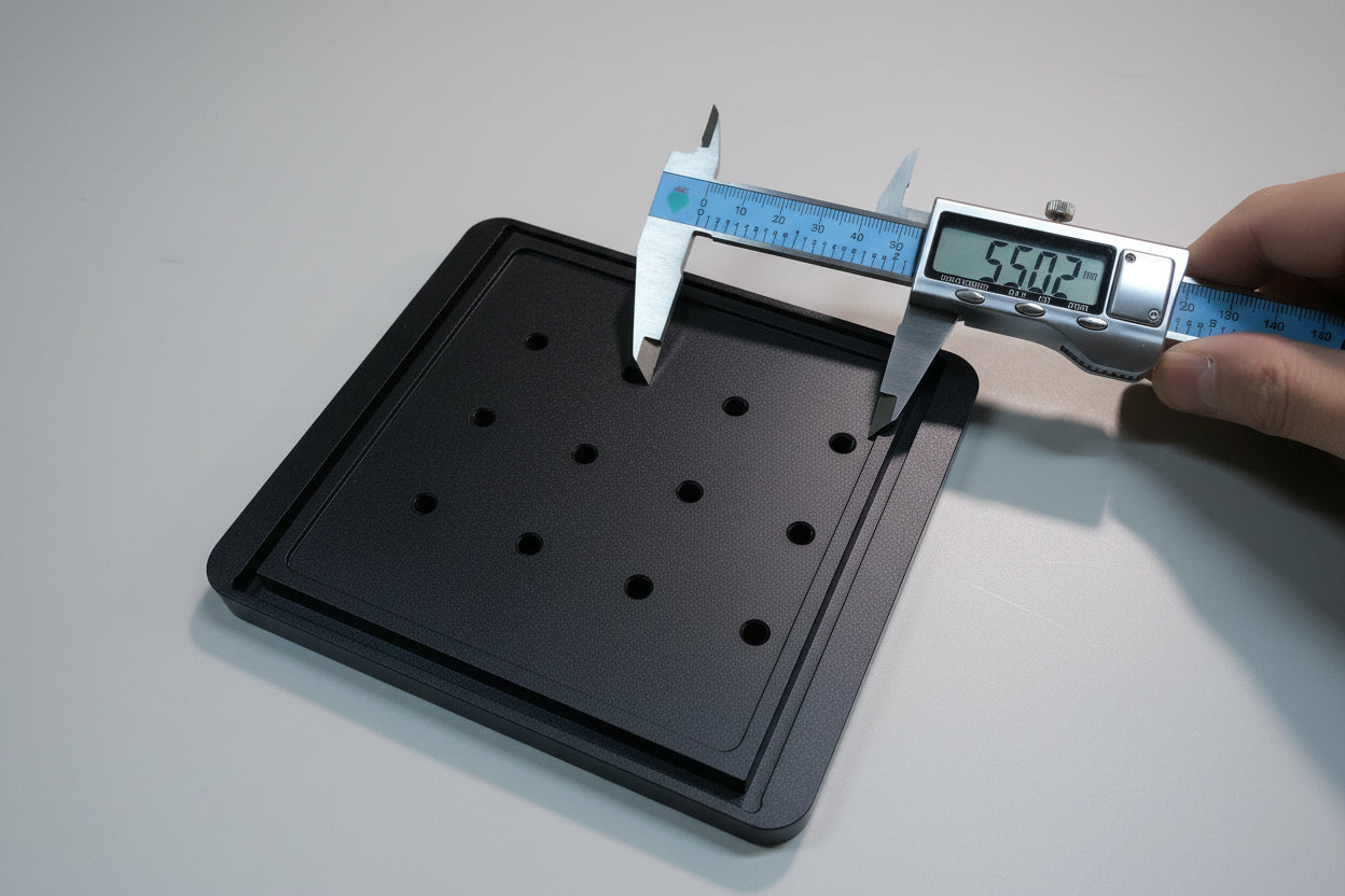 CNC-Base for free-standing flat table 132*146 - 16mm Height (Aluminium)