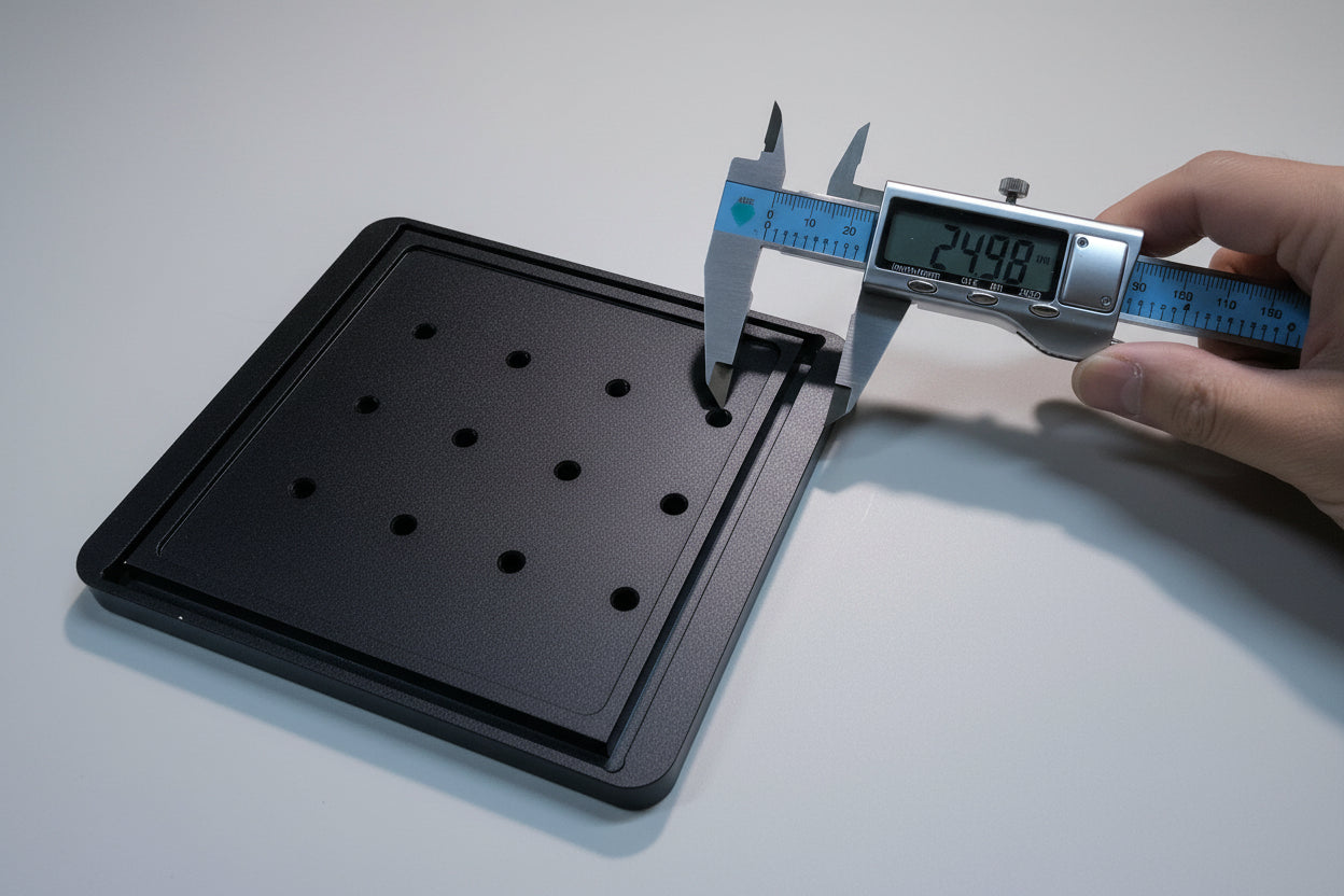 CNC-Base for free-standing flat table 132*146 - 16mm Height (Aluminium)