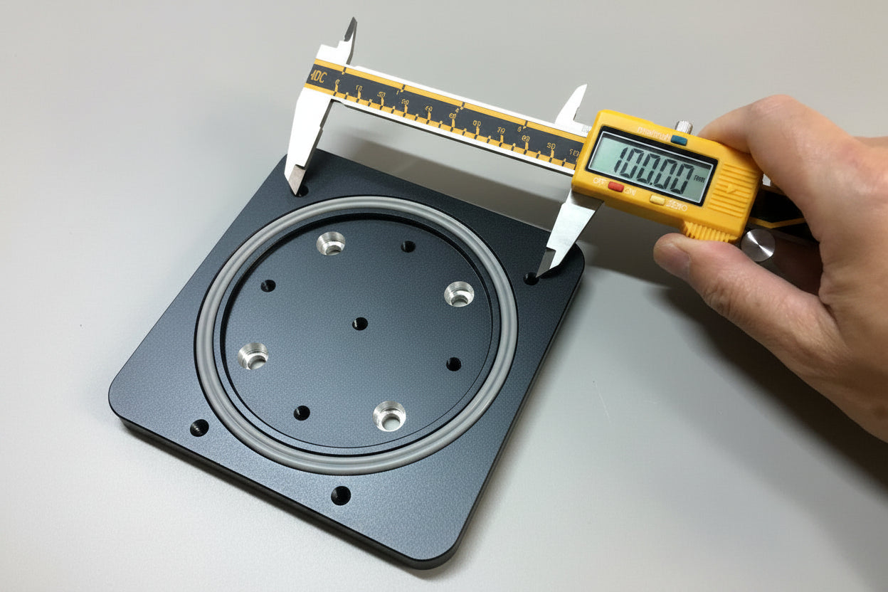 CNC-Base Adaptor 133*133 - 12mm Height