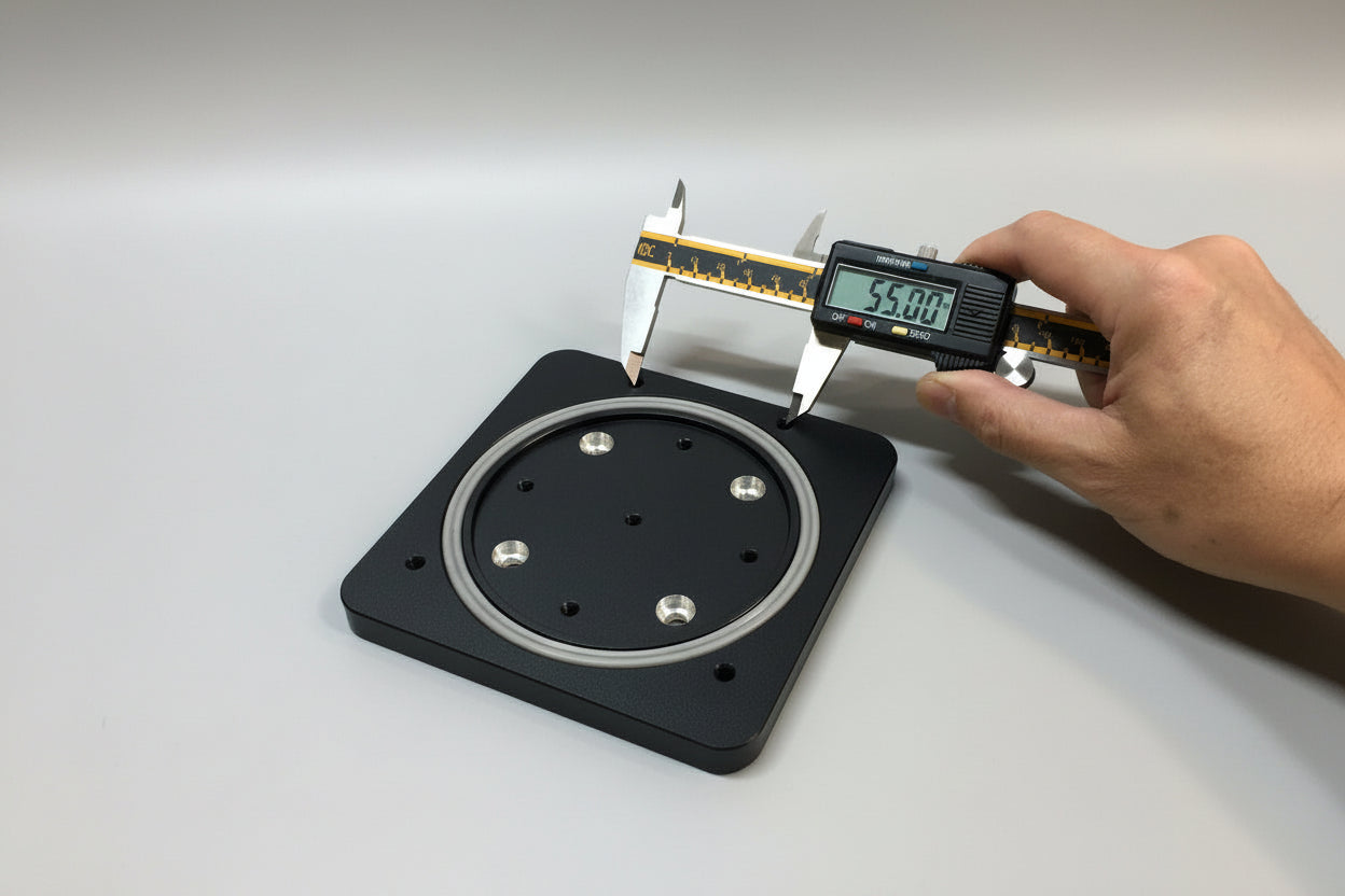 CNC-Base Adaptor 133*133 - 12mm Height