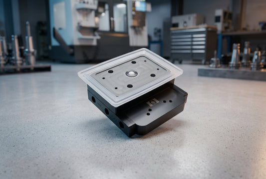 CNC Suction Blocks for circuit systems with rubber top 160*115 - 50mm height (Fixed)