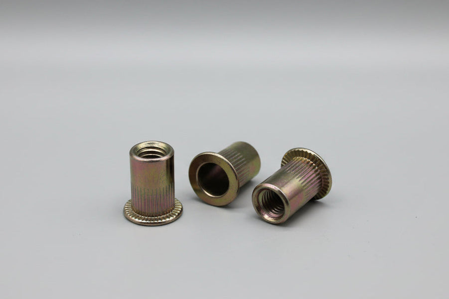 Shop - Open Metric M6 Flat Head Rivet Nut Insert (Bronze)
