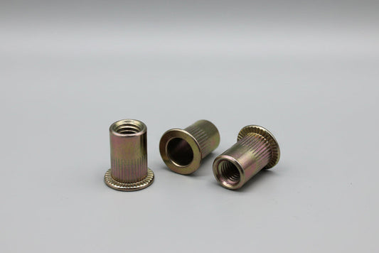 Shop - Open Metric M6 Flat Head Rivet Nut Insert (Bronze)