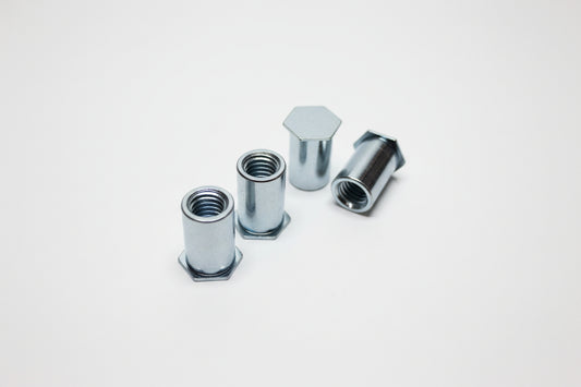 Shop - Metric M6 Flat Head Rivet Nut Insert (Aluminum)