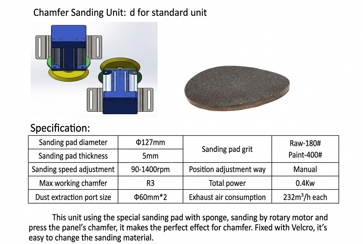 Edgebander - Edge Coating & Sanding Machine (For Soildwood and MDF)