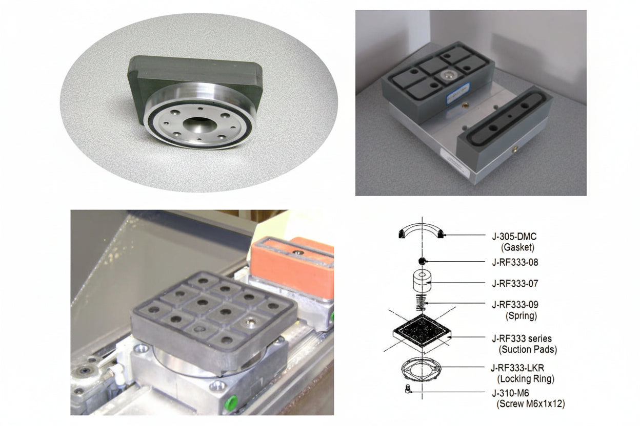 CNC Suction Pad for Biesse machines 132*146 -48mm Height
