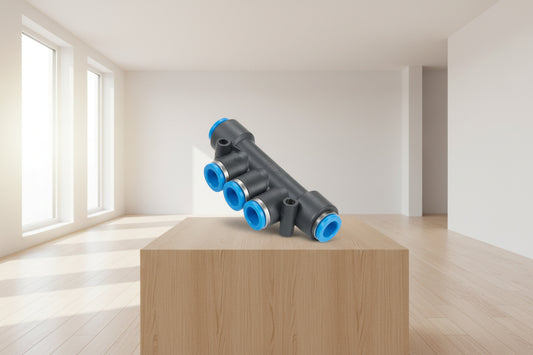 Tool - Pneumatic 5 Way Quick Fitting 6mm>>>4mm