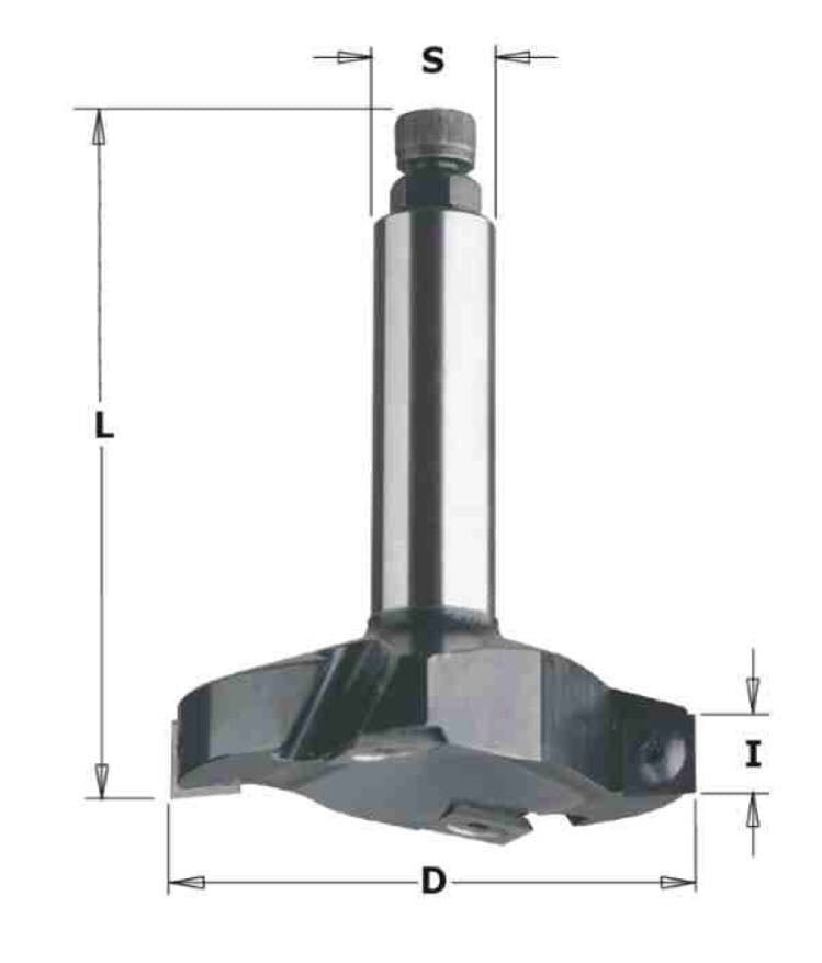 Tool - Insert Carbide Cutter for spoilboard surfacing - 20/80mm