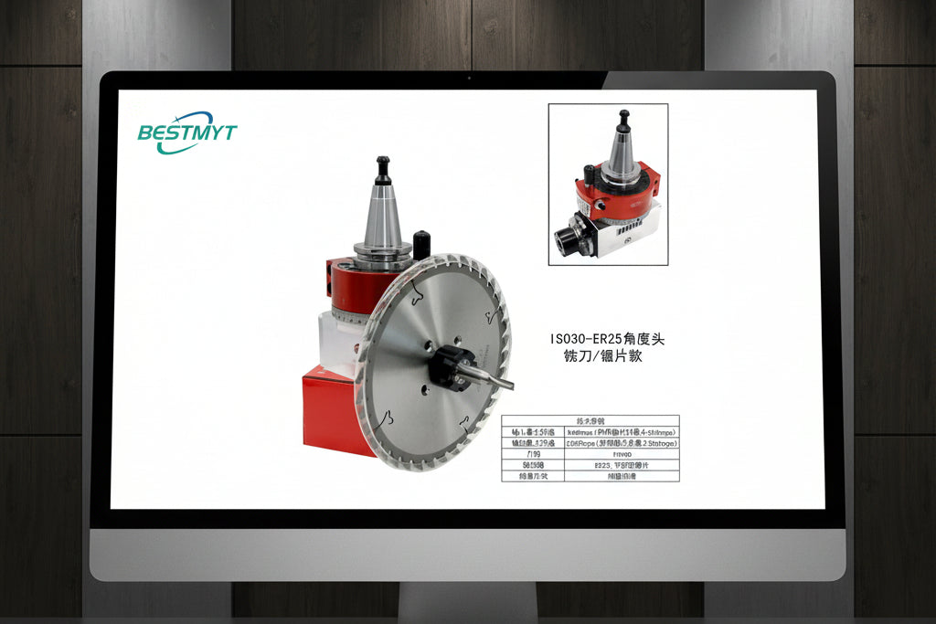 Machine Toolholder ISO30 - Right Angle Aggregate Heads with ER25