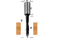 Tool - Drill Bit V Point 8*57mm Right Hand