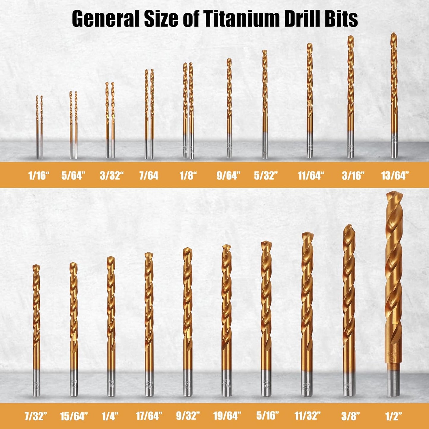 Tools - Jobber drill HSS Tin-Coated 1/2"