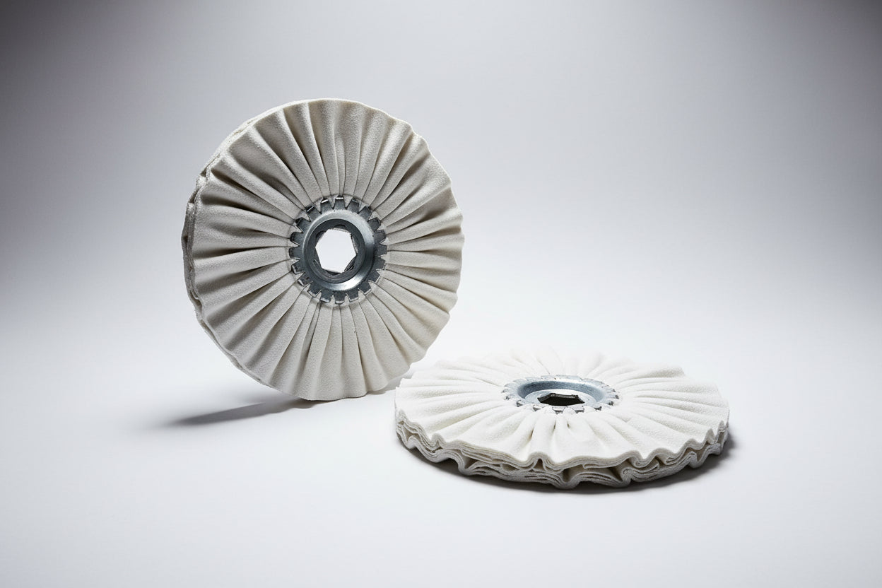 Edgebander-Buffing pads with hex center -id19/od150/t13mm